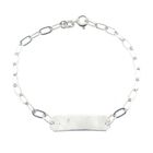 Image 1 of Silver bracelet with engraving plate