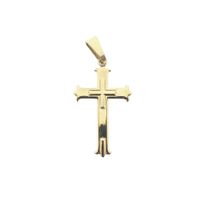 Gold pendant of a cross