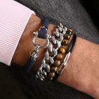 Image 3 of OMEGA Sailing Bracelet; Dark Blue; Rubber; (XL) 23 cm