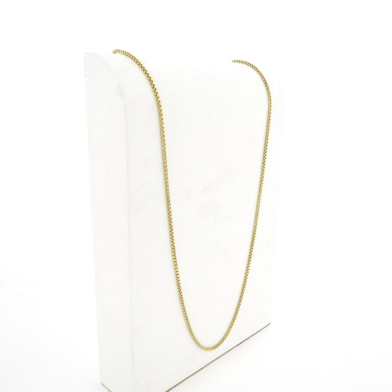 Image 3 of Long gold Venetian link chain