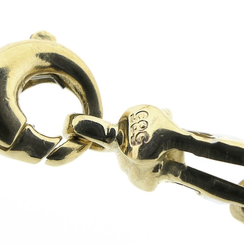 Image 6 of Two-tone gold magnum link chain