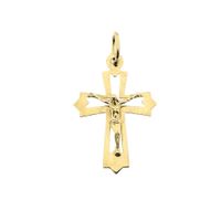 Gold pendant of a cross with corpus