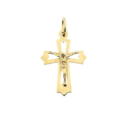 Image 1 of Gold pendant of a cross with corpus