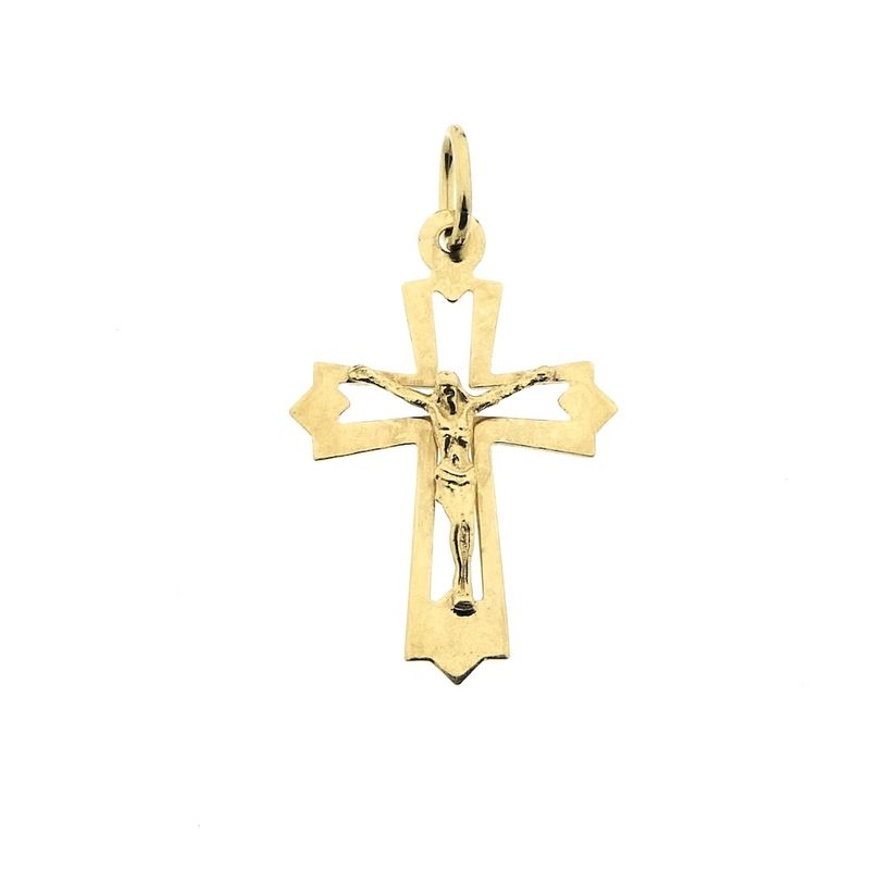 Image 1 of Gold pendant of a cross with corpus