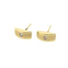 Image 5 of Gold stud earrings with zirconia