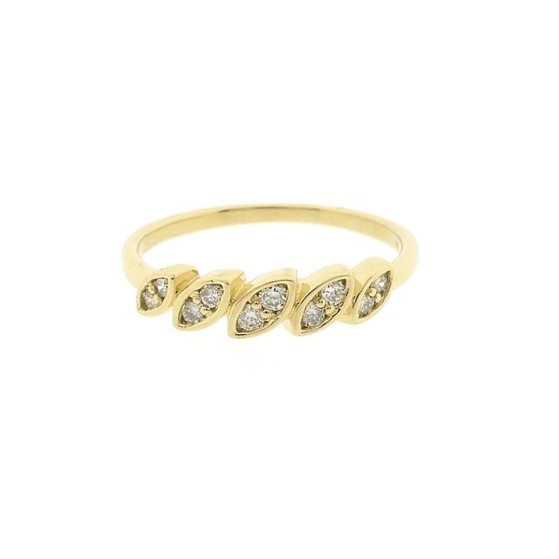 Image 3 of 18-karat gold ring with 0.10 ct diamond