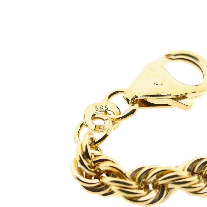 Image 4 of Twisted Link Chain; 14 Karat; 45.5 cm