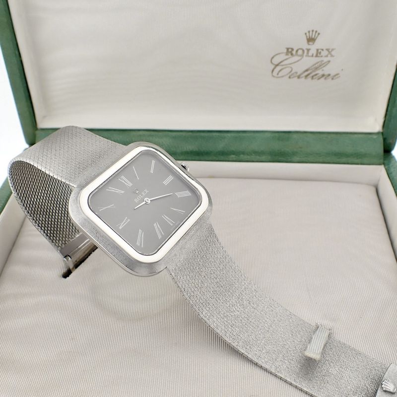 Image 18 of Rolex Cellini; Vintage 18k white gold men's watch