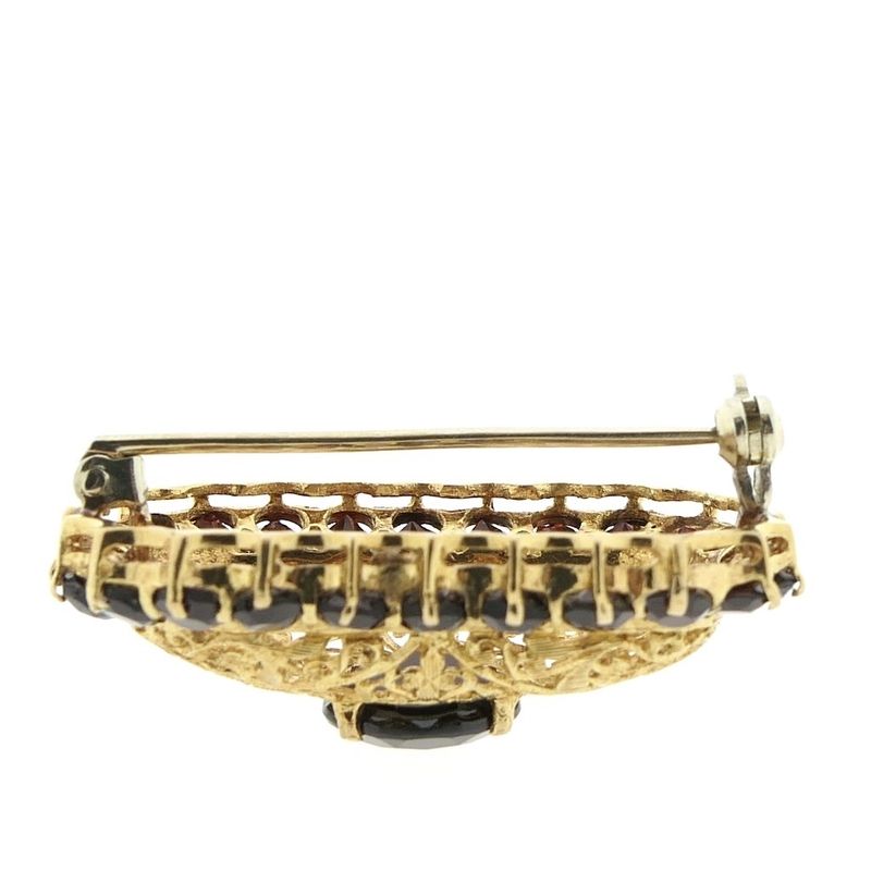 Image 4 of Antique gold brooch with garnet