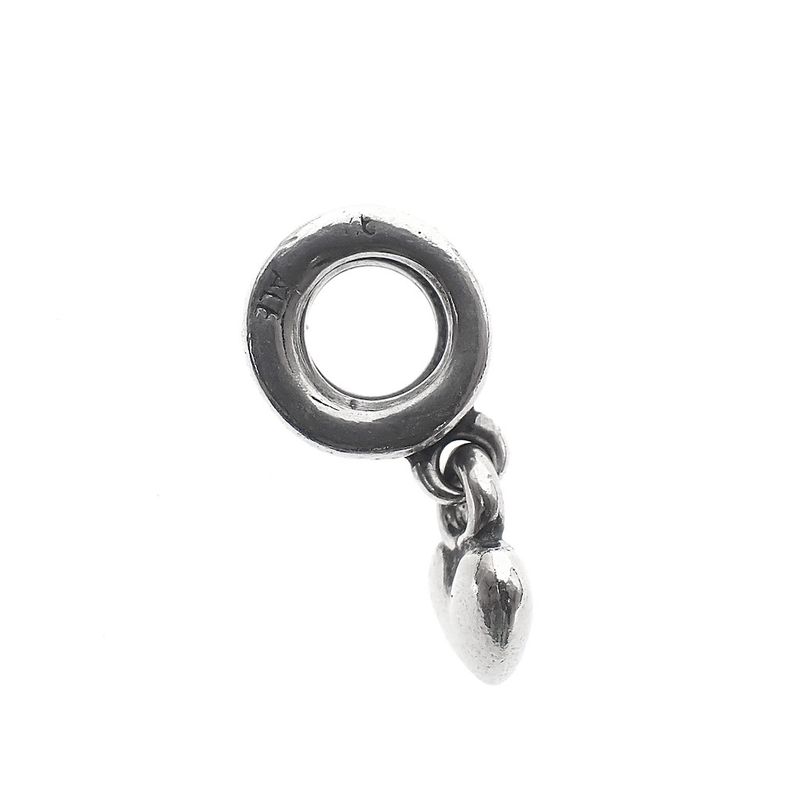 Image 5 of Pandora charm; Silver; Heart Dangle