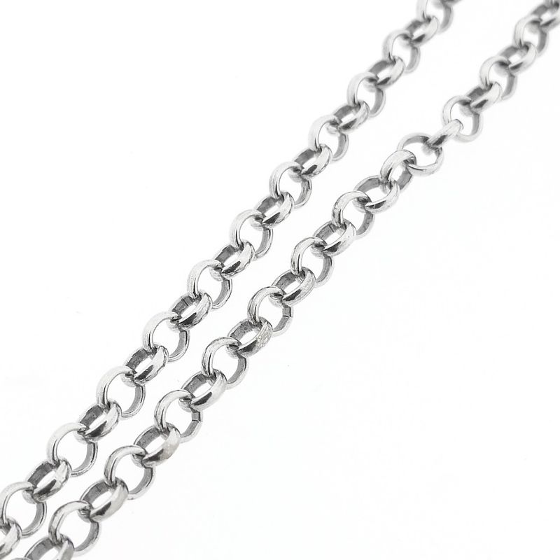 Image 6 of Antique silver watch chain with two signets and watch key | 62 cm