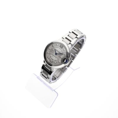 Image 2 of Cartier Ballon Bleu 33mm 3489 / W4BB0021; Automatic women's watch with diamonds