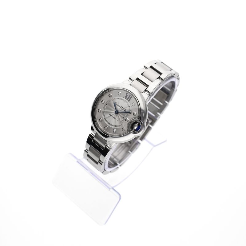Image 2 of Cartier Ballon Bleu 33mm 3489 / W4BB0021; Automatic women's watch with diamonds