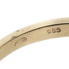 Image 9 of Gold solitaire ring with diamond; 0.02 ct.