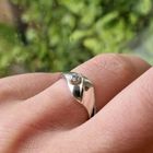 Image 2 of Silver ring with zirconia