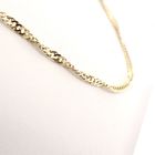 Image 3 of Gold twisted gourmet link necklace | 47 cm
