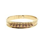Image 1 of 18K Exclusive gold bracelet with rubies; Vintage | 18.5 cm