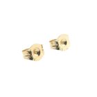 Image 6 of Gold twisted stud earrings as a button