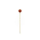 Image 1 of Gold lapel pin with blood coral
