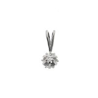 White gold pendant with diamond | 0.04 ct.