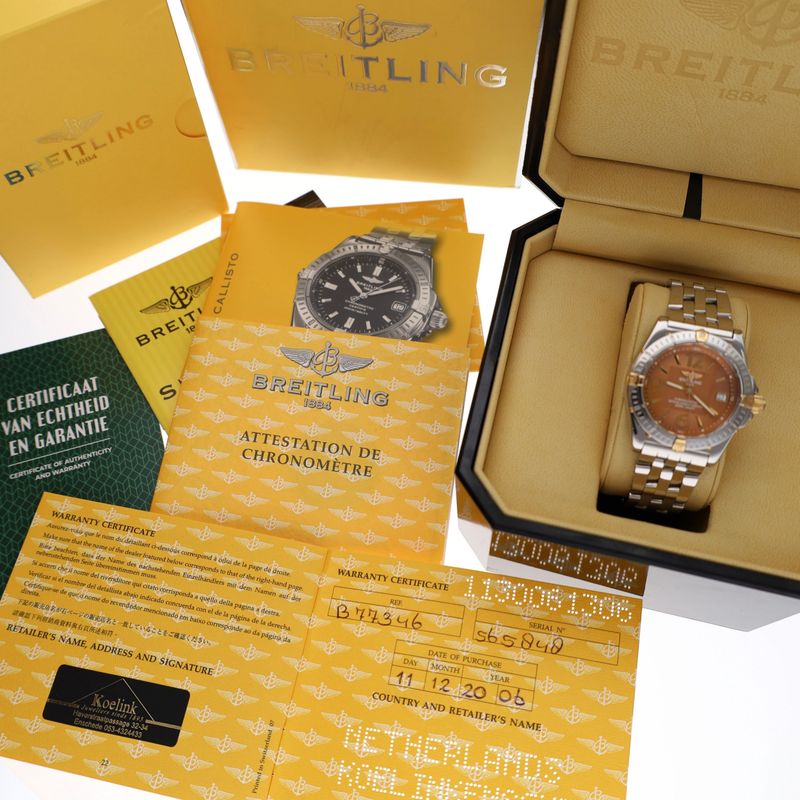 Image 14 of Breitling Callisto 35mm B77346; Bi-Color Women’s Watch