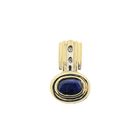 Image 1 of Two-tone gold pendant with sapphire and diamond | 0.01 ct.