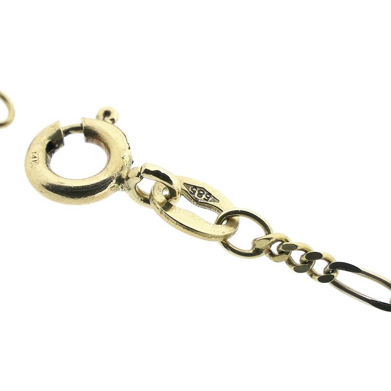 Image 3 of Two-tone gold Figaro link chain