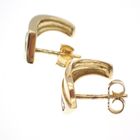 Image 3 of Yellow gold stud earrings with zirconia