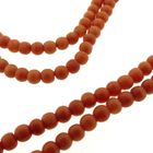 Image 8 of Antique blood coral bead necklace with gold decorative clasp | 43 cm