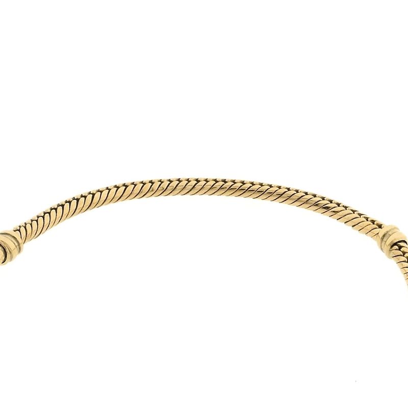 Image 4 of Gold Pandora bracelet; Snake Chain | 21 cm