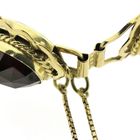 Image 5 of Vintage/antique gold boat bracelet with garnet | 19 cm