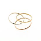 Image 6 of Tricolor gold trinity ring