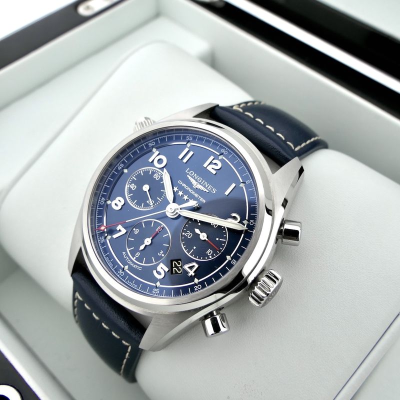 Image 9 of Longines Spirit Chronometer Chronograph L3.820.4; Automatic men's watch