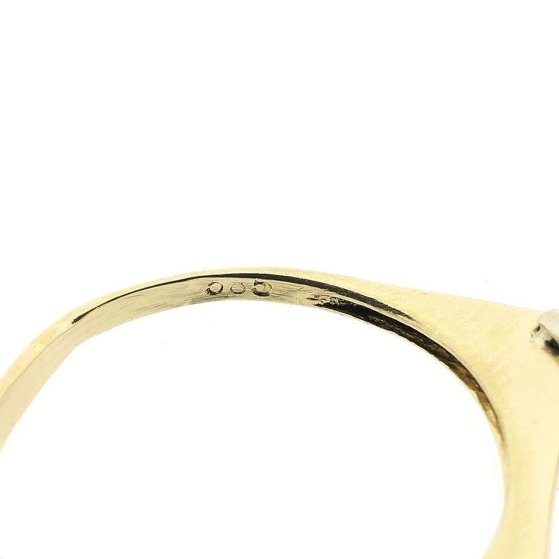 Image 5 of Assos two-tone gold ring with zirconia