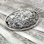 Image 2 of Silver brooch | Floral design