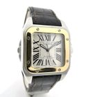 Image 6 of Cartier Santos 100 'Medium' Automatic 2878; 18k rose gold/steel watch