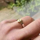 Image 8 of Two-tone gold ring with diamond