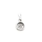 Image 3 of 18K White Gold Minimalist Pendant with Diamond
