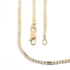 Image 5 of Two-tone gold Figaro link chain