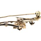 Image 5 of Vintage gold flower brooch with pearl