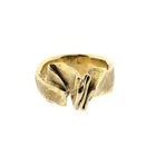 Image 3 of Gold ring with organic design