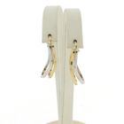 Image 1 of Two-tone gold hoop earrings | Ø 20 mm