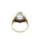 Image 5 of Vintage gold ring with aquamarine