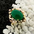 Image 2 of Bicolor ring with jade | Vintage