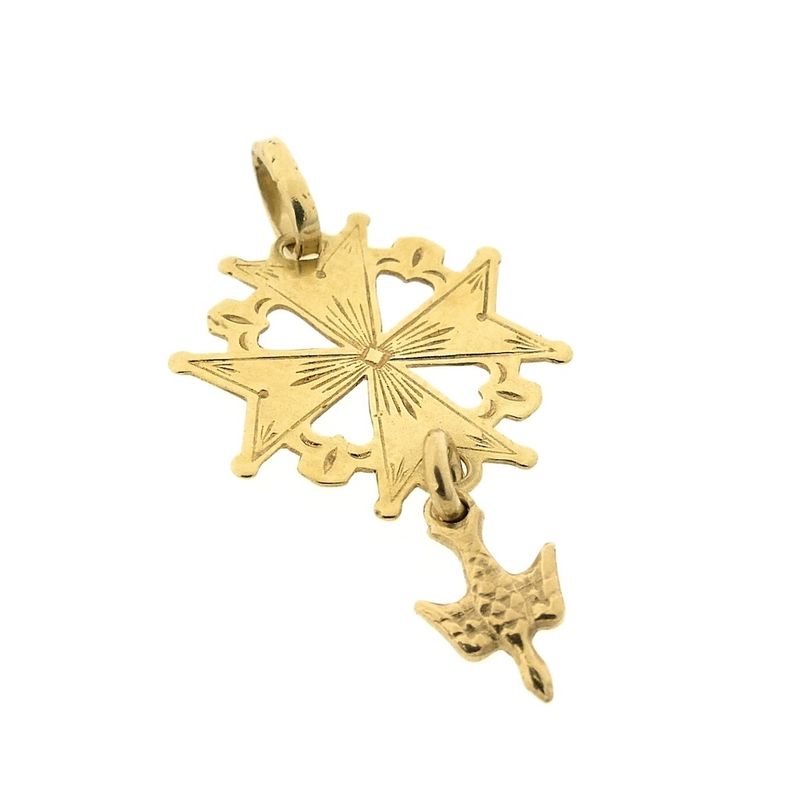 Image 4 of Gold pendant | Huguenot Cross