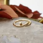 Image 2 of Bron Jewelry gold ring with diamond; 0.22 ct.