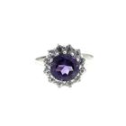 Image 5 of 8 Ct. Entourage/cocktail ring with amethyst and zirconia