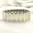 Image 10 of Omega Constellation Quadra 'Full Bar'; 18k. Goud/stalen dames horloge met diamanten