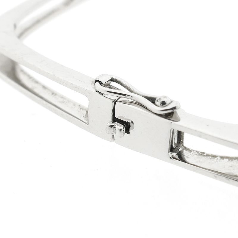 Image 4 of White gold bracelet with diamond; Size XS