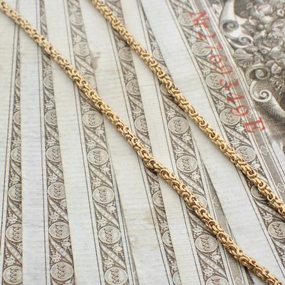 Gold round king chain | 46 cm Image 2 of Gold round king chain | 46 cm